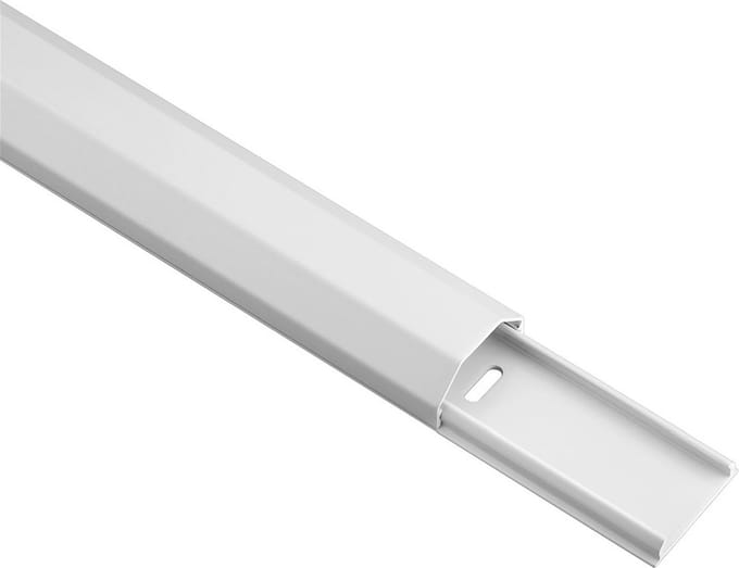 Goobay aluminium kabelgoot - 110 x 3,3 cm / wit