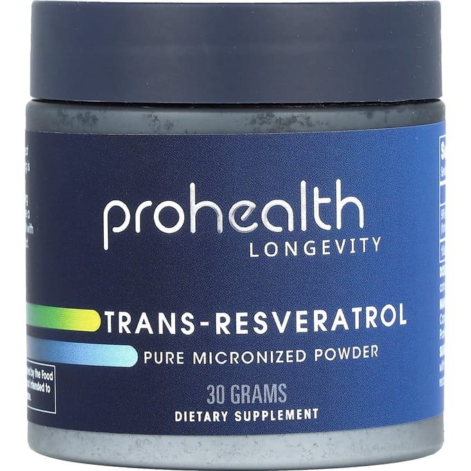ProHealth Longevity, Trans-Resvératrol, Poudre Micronisée Pure, 30 g