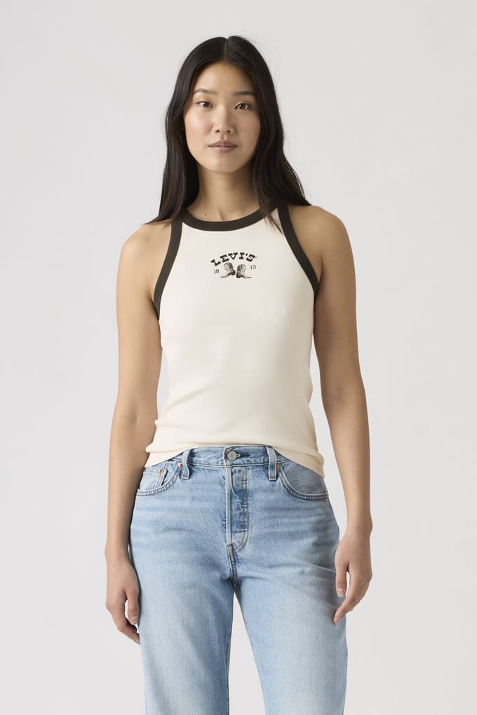 Levi's Graphic Essential Racer Tank Top Taglia: M | Canottiere Outlet | Donna