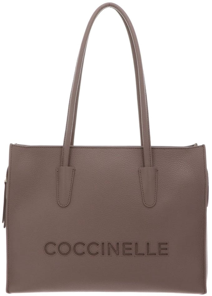 COCCINELLE Leren handtas Myrtha26 Handbag Grained Leather Warm Taupe
