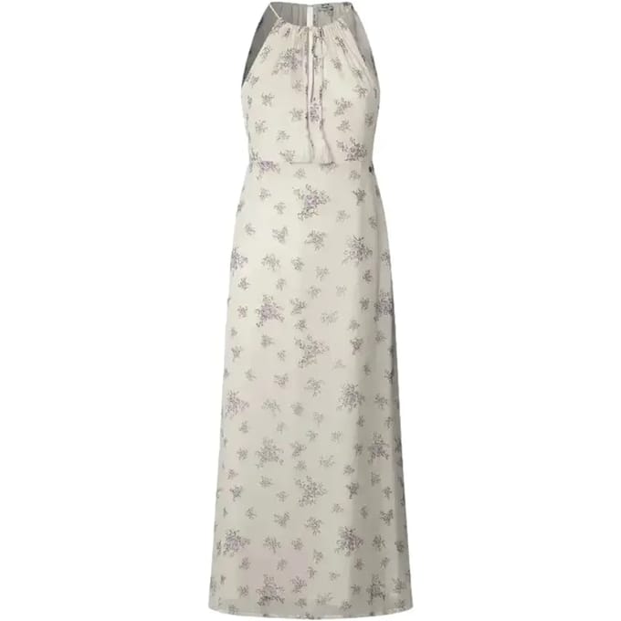 Pepe Jeans Lilo Lange Jurk Zonder Mouwen Beige S Vrouw