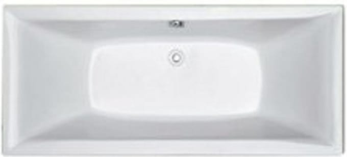 Plieger Corfu duobad 180x80cm acryl 48cm extra diep met poten wit