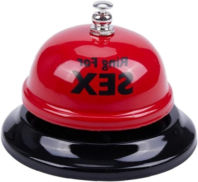 Service Bel - Receptie Bel - Snelle Service - Metalen Constructie - 7.5 x 5.5 cm - Rood