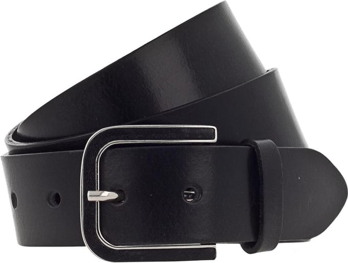 Vanzetti Leren Riem 35mm Leather Belt W85 Black Zwart