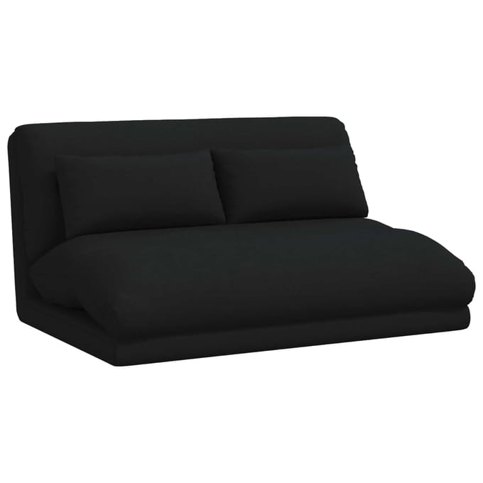 vidaXL - Verstelbare - vloostoel - Zwart - Stof