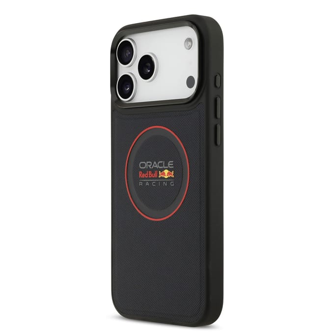 Red Bull Racing Back Cover - iPhone 17 Pro Max - Navy - Ondersteuning voor MagSafe - Meshed PU Leather