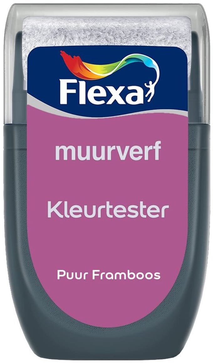 Flexa - Kleurtester Muurverf - Puur Framboos - 30 ML - Mengverf - 0.03L