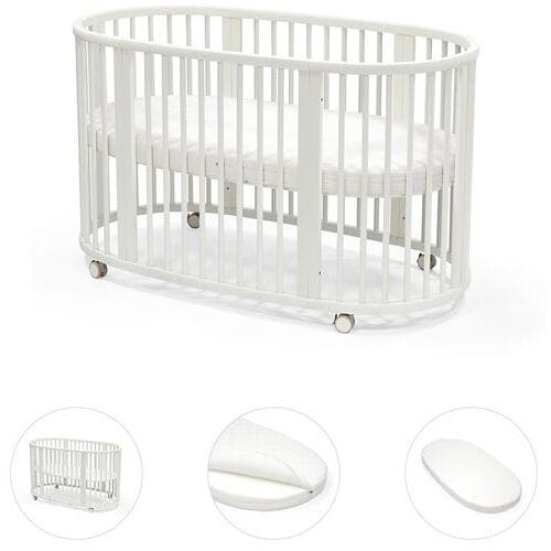 Stokke Sleepi Bed bundel wit met matras & hoeslaken unisex