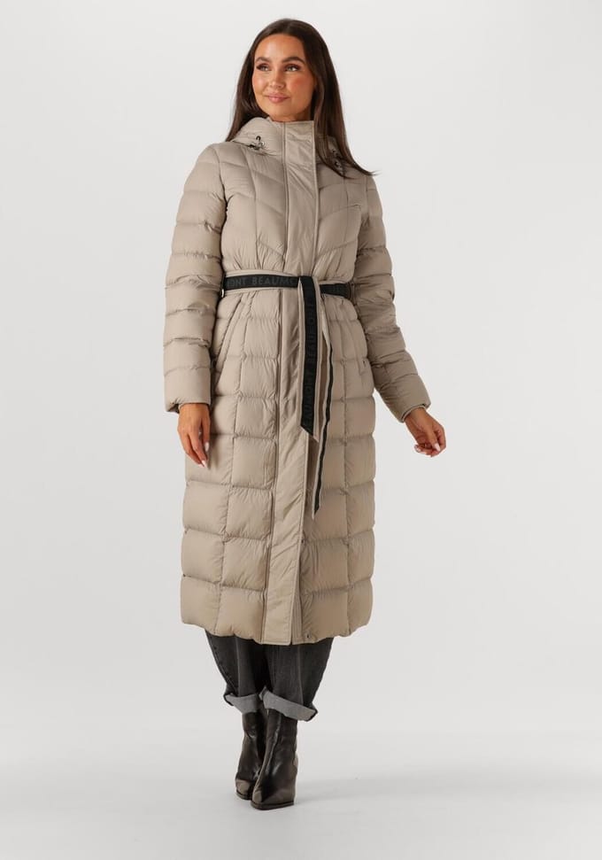 Beaumont Valentina Long Coat Jassen Dames - Winterjas - Zand - Maat 42