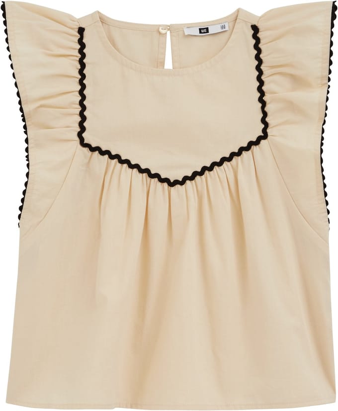 WE Fashion Meisjes top met contrast