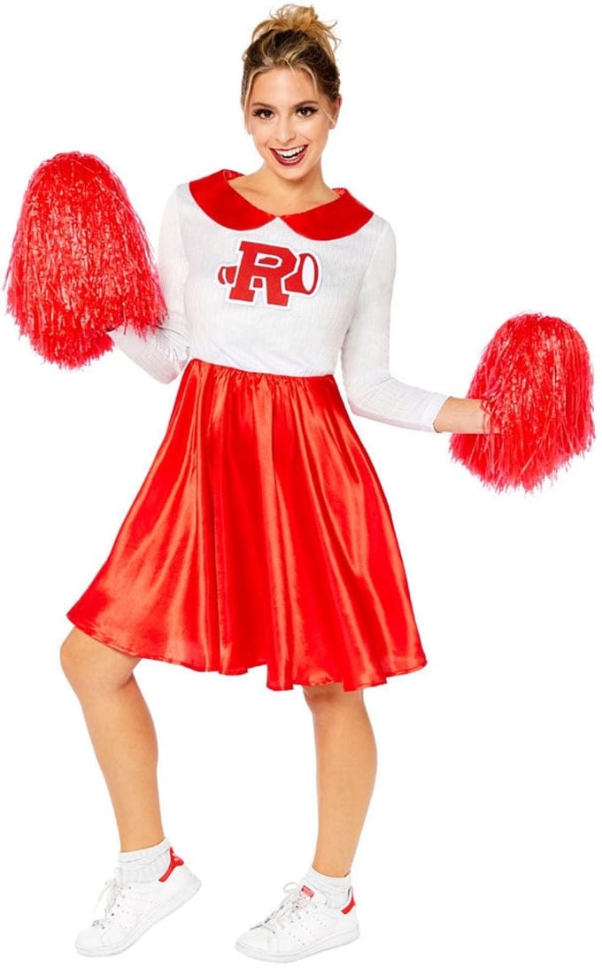 Deluxe cheerleader dameskostuum Sandy Grease