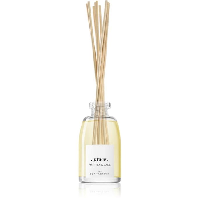 L'Olphactory, Thé à la Menthe et Basilic, Bâtonnets Parfumés, Diffuseur d'Arôme par Capillarité, 250 ml