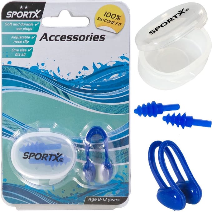 SportX Neusclip+oordopjes junior**