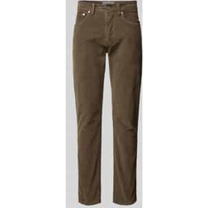 Tapered fit corduroy broek met katoen, model 'LYON'