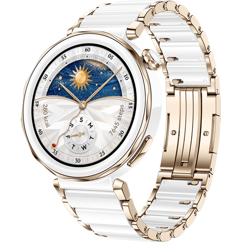 HUAWEI WATCH GT5 Pro 42mm Ceramic Horlogeband - Ondersteuning van Golf en Duiken van 40 meter- Verbeterd 24/7 gezondheidsbeheer - Tot 2 weken batterijduur - Compatibel met iOS & Android