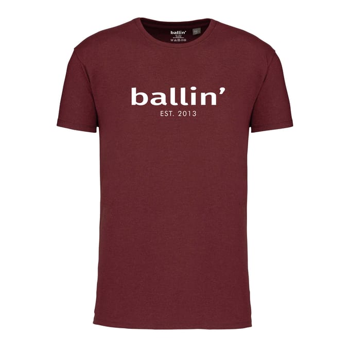 Ballin Est. 2013 - Heren Tee SS Regular Fit Shirt - Rood - Maat M