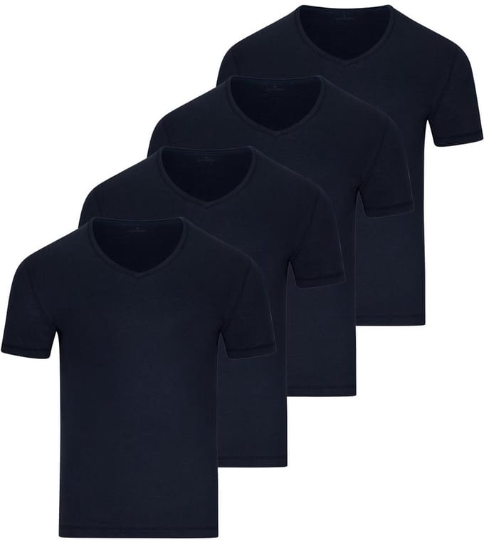 RAGMAN Heren onder t-shirts 4 pack Basic