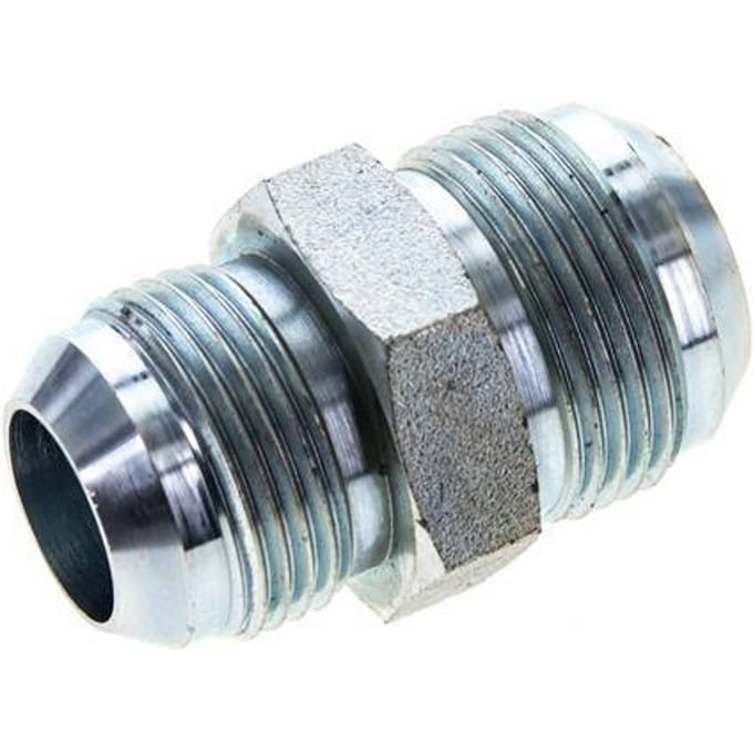 JIC  Verloopnippel UN 1-3/16''-12 X UN 1-5/16''-12 Staal 170bar
