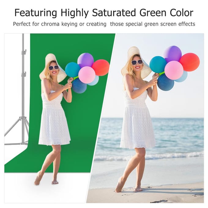 2 * 3m / 6.6 * 10ft Professionele Green Screen Achtergrond Studio Fotografie Achtergrond Wasbaar 2m*3m groen