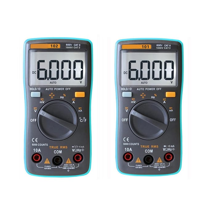 RICHMETERS RM101 True RMS multifunctionele LCD digitale multimeter DMM DC AC spanningsstroommeter RM101