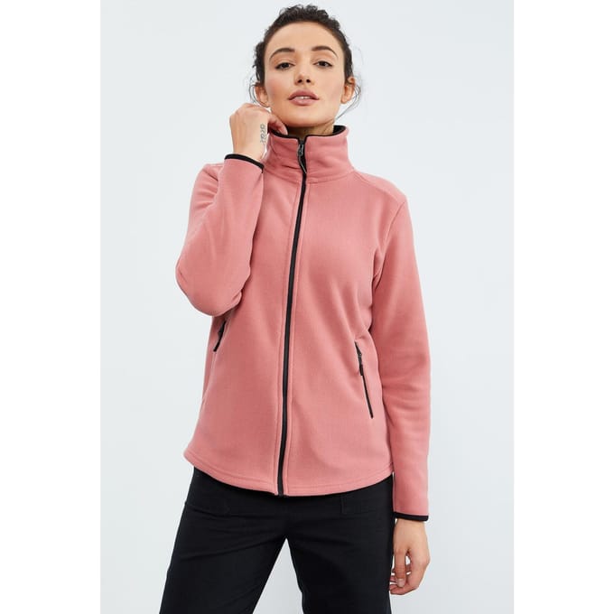 Dames Pluche Ritssluiting Sweatshirt
