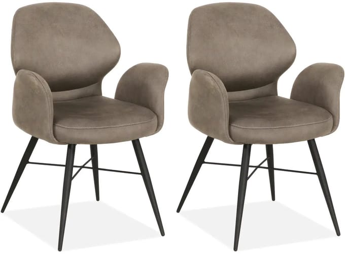 MX Sofa - Eetkamerstoel Jamaica - Clay (set van 2 stoelen)