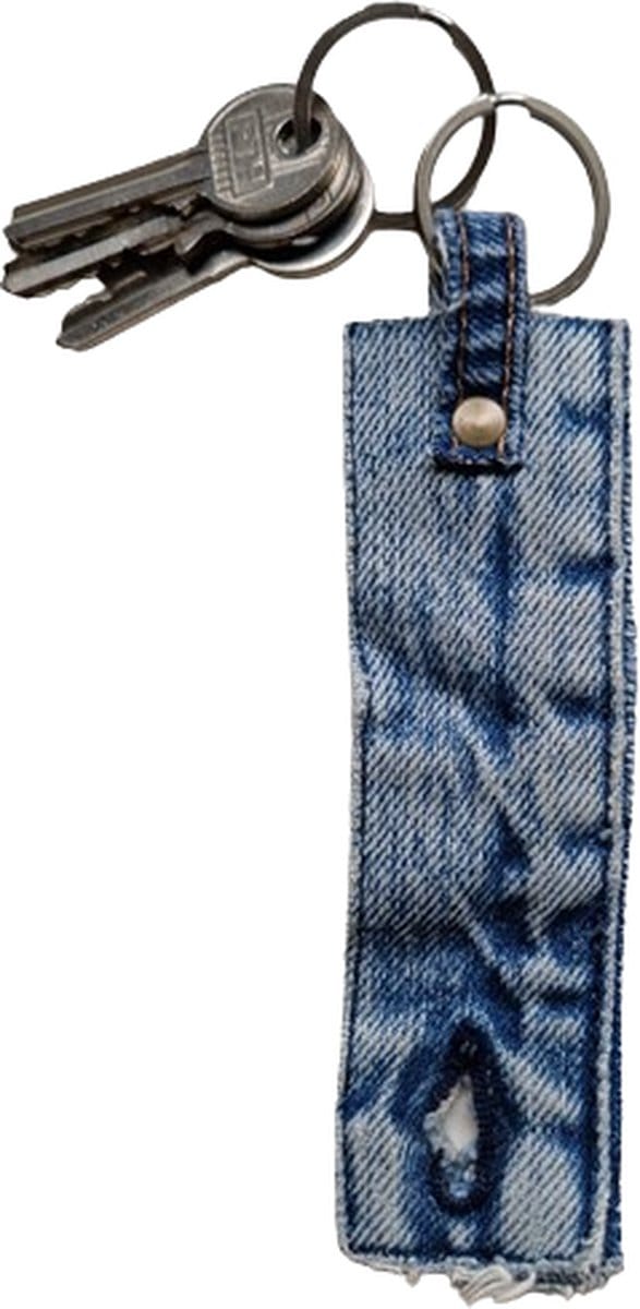 Toetie & Zo - Sleutelhanger - Jeans - Denim