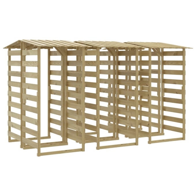 vidaXL - Pergola's - met - dak - 6 - st - 100x90x200 - cm - geïmpregneerd - grenenhout