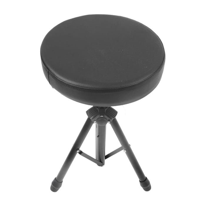 Drumkruk Gevoerde Zitting Opvouwbaar Draaibaar Drumkruk Drumstel Accessoires black