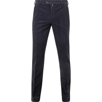 Broek Meyer Chino Roma Wol Corduroy Navy