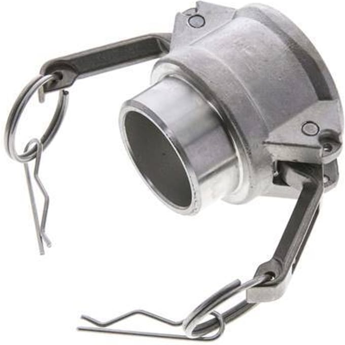 Camlock DN 40 (1 1/2'') Koppeling RVS met lasuiteinde (48.3 mm) Type B (AS) MIL-C-27487