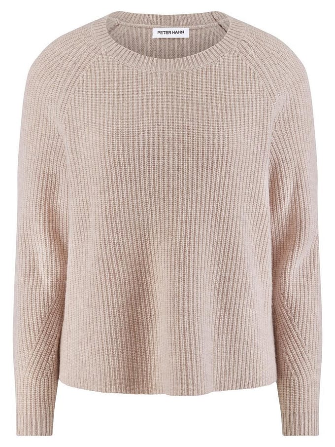 Trui kasjmier Van Peter Hahn beige