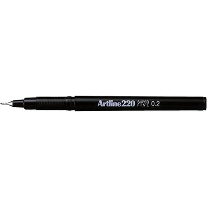 Fineliner Artline 220 rond super fijn blauw