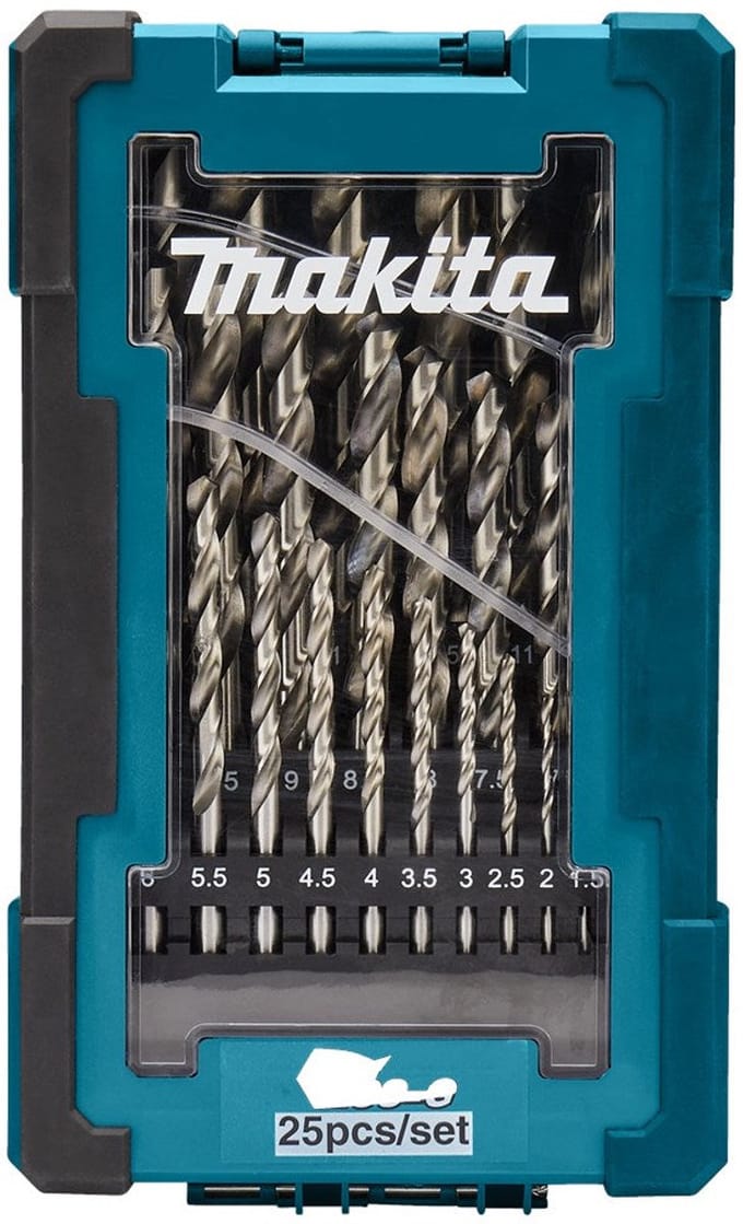 Makita Metaalborenset 25-dlg HSS-G - D-67555