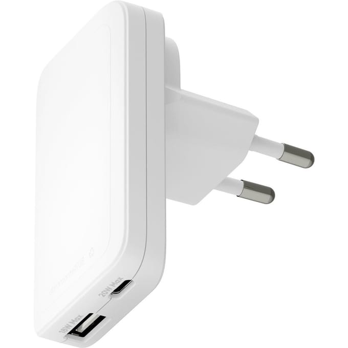 dbramante1928 Re-charge Pro Slim Oplader USB-C 30W en USB-A 30W - Wit