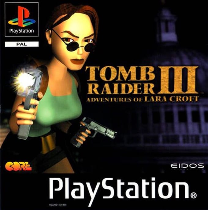 Tomb Raider III Platinum (PS1 tweedehands game)