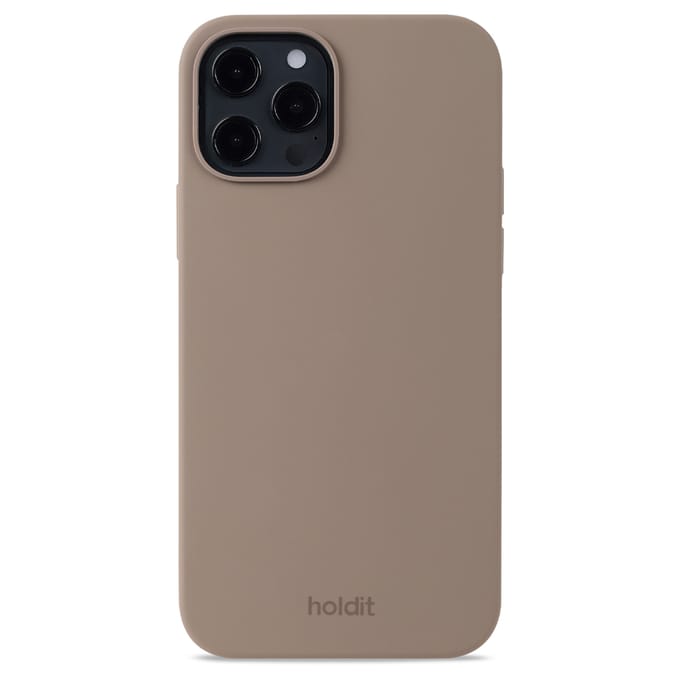 Holdit Silicone Case geschikt voor Apple iPhone 12 (Pro) - Mocha Brown