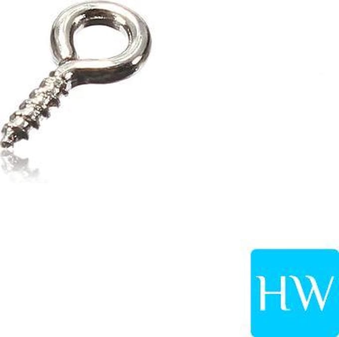 Schroefoog 3.5 x 8.0 mm (micro klein formaat) - zilverkleurig (200 stuks)