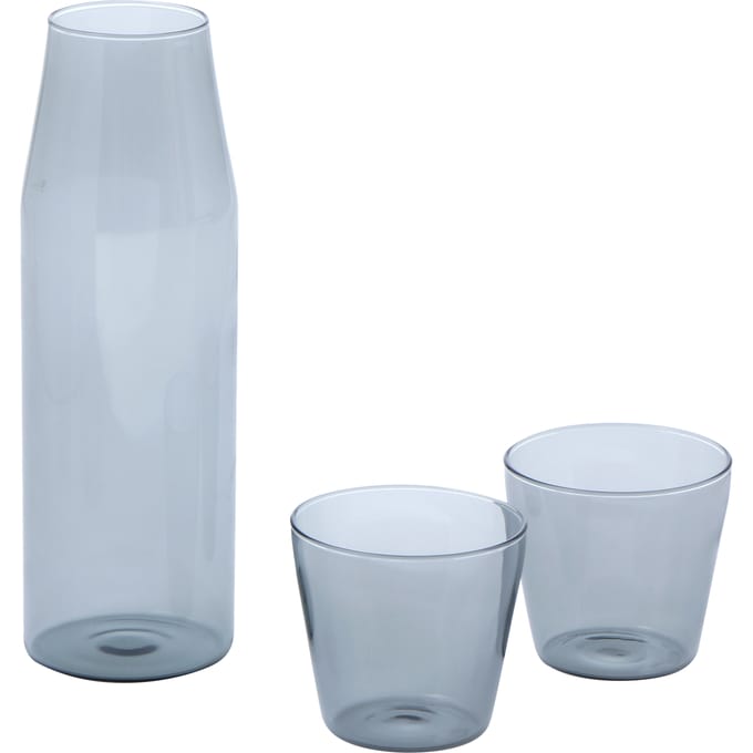 NINE Milk drinkglas set van 2 met karaf - grey