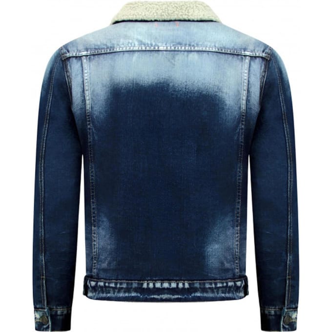 Trucker Heren Jack - Spijkerjas - Blauw