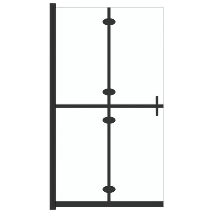 vidaXL - Inloopdouchewand - inklapbaar - 110x190 - cm - ESG-glas - transparant