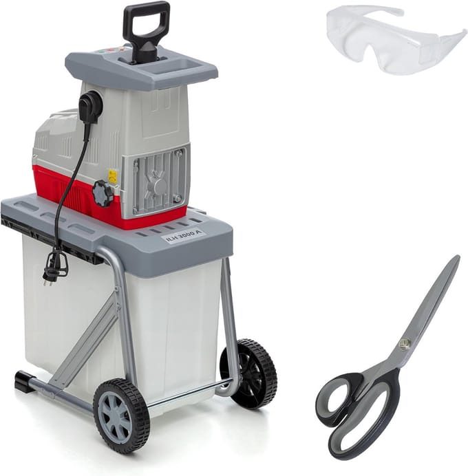 DailySupplies® Hakselaar Versnipperaar - Shredder - Versnipperaar Electrisch - Wit met Grijs