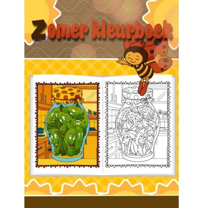 Leuk Zomerkleurboek Voor Kinderen - Mieke Stevens