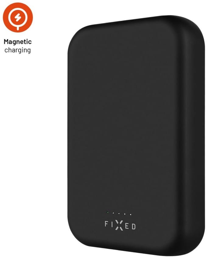 Fixed Powerbank 10000 mAh MagSafe Zwart | Magzen | Draadloos opladen | USB-C aansluiting | 20W PD