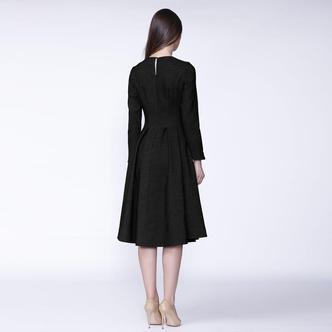 Retro fit-and-flare jurk
