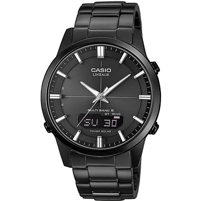 Casio Radiogestuurde Heren Zwarte Horloge LCW-M170DB-1AER