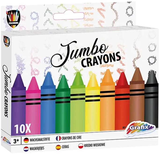 Creative Craft Group Crayons Jumbo - crayons - 10 pcs.