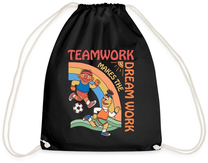 Sesamstraat Ernie En Bert Teamwork Gymtas