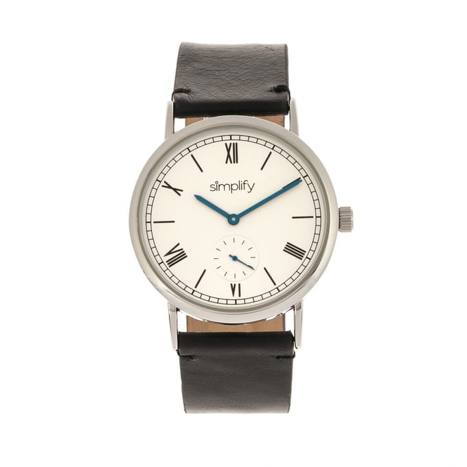Vereenvoudig het 5100 horloge met leren band