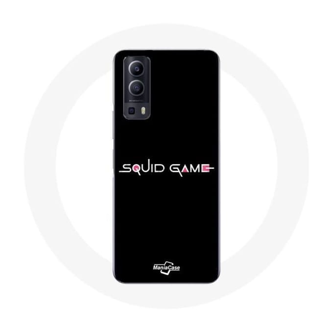 Coque - Vivo - Y72 - Souple - Noir - Squid Game logo noir